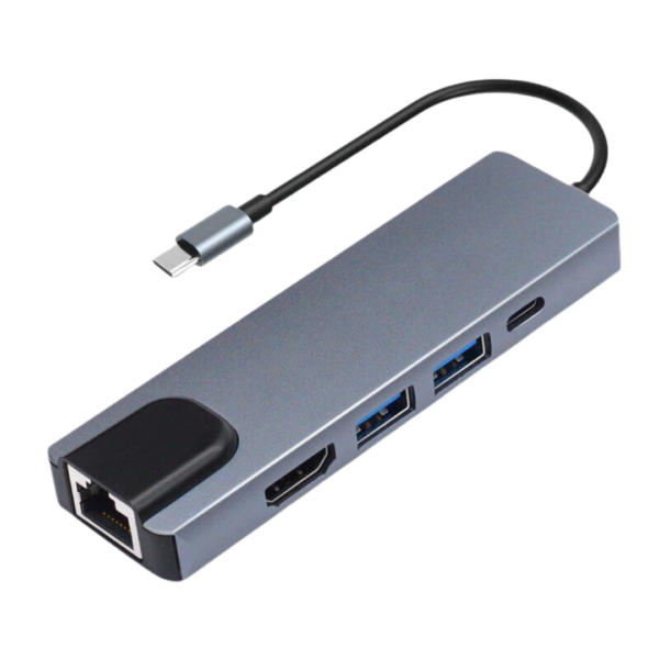 Adaptador Hub USB 3.0 Tipo C 5 en 1