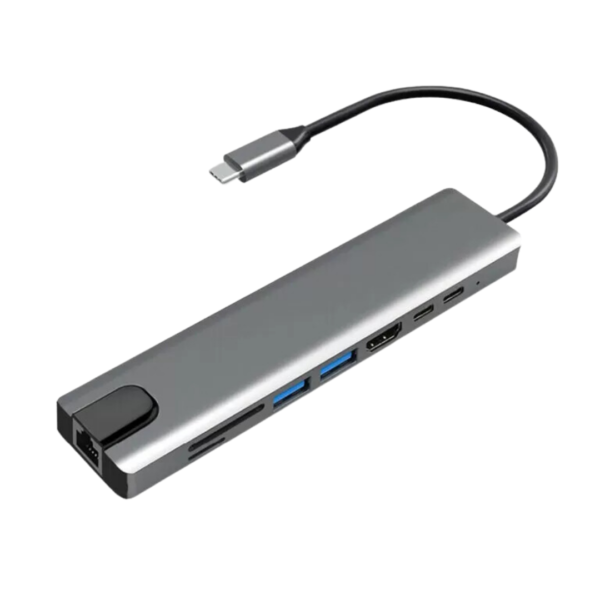 Adaptador Hub USB 3.0 Tipo C 8 en 1