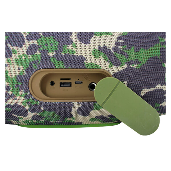 PARLANTE TEROS COLOR VERDE MILITAR CAMUFLADO, 60 WATTS - Imagen 5