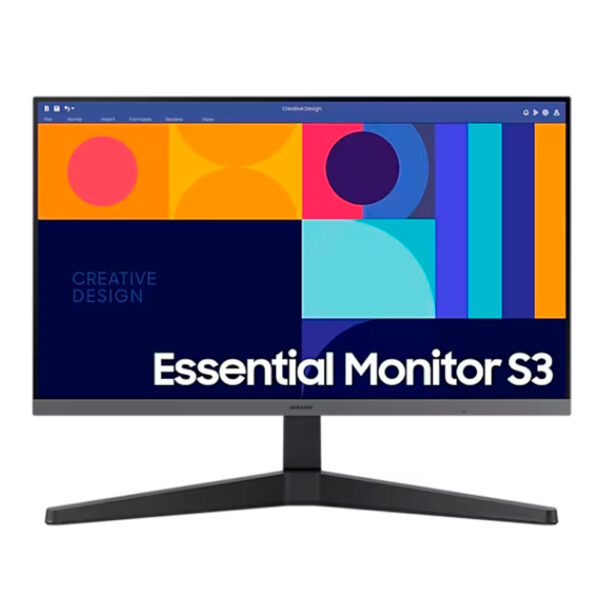 Monitor Samsung 24" FHD Essential S3, (1920x1080) Panel IPS, 100Hz, HDMI / DP, Color Negro