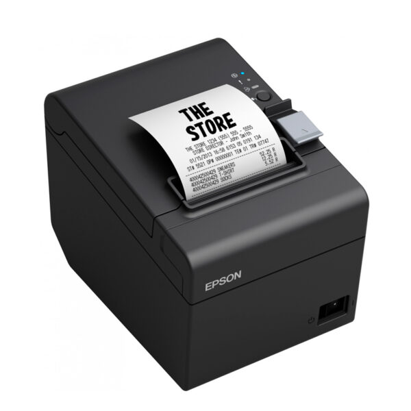 Impresora termica Epson TM-T20III, velocidad de impresión 250 mm/seg, Interfaz USB.