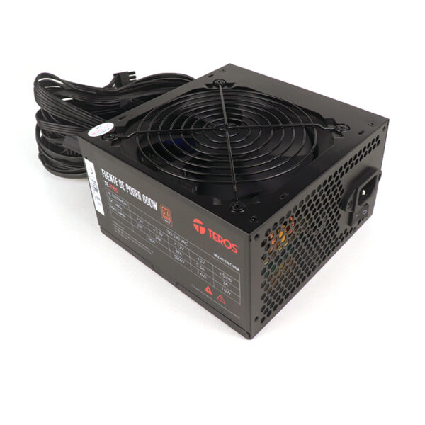 Fuente de alimentación TEROS TE-7160, ATX, 600W, 80 Plus Bronze, 100V-240VAC, CERTIFICADA - Imagen 4